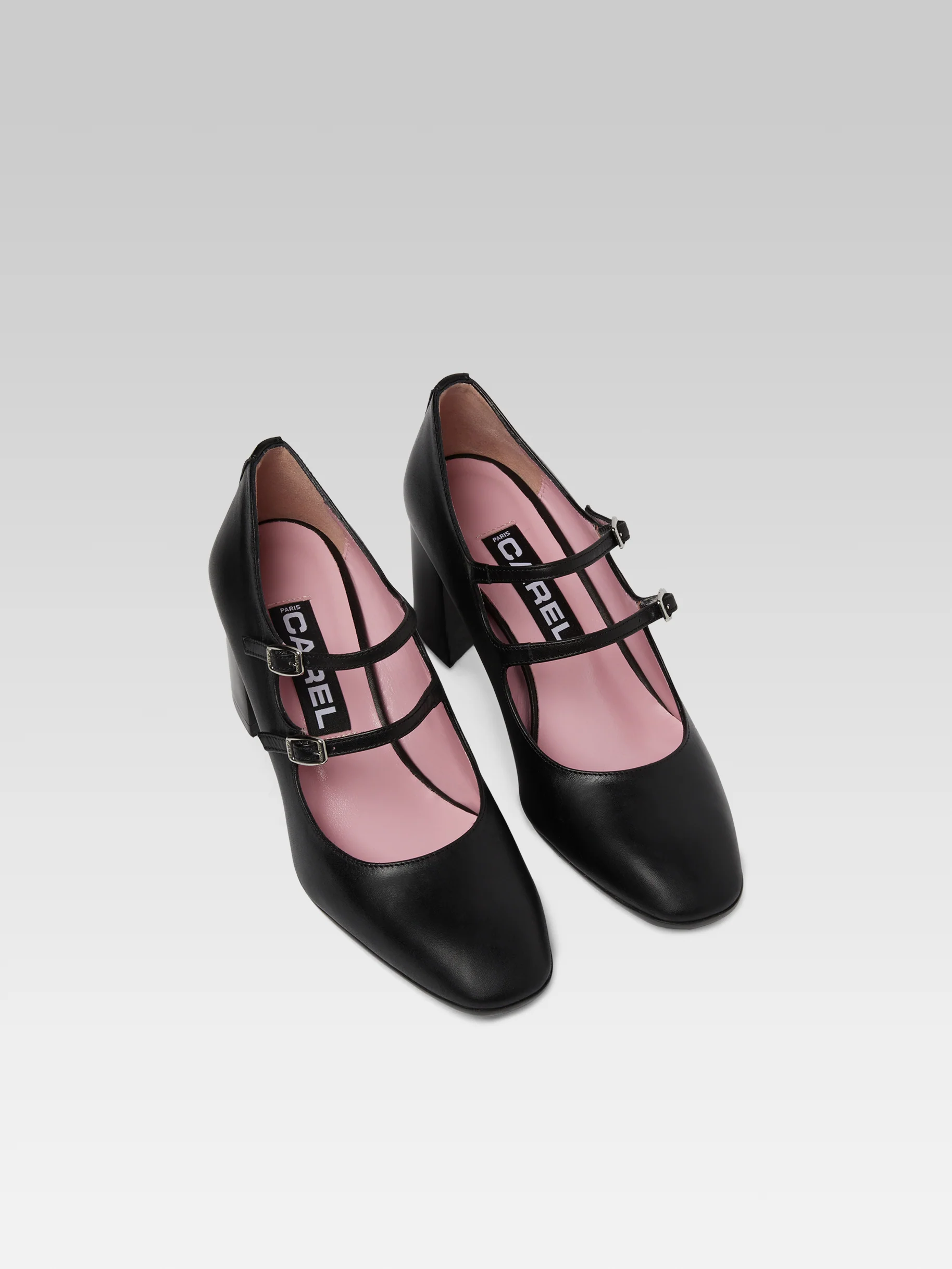 Alice - Escarpins babies cuir noir - Image 3