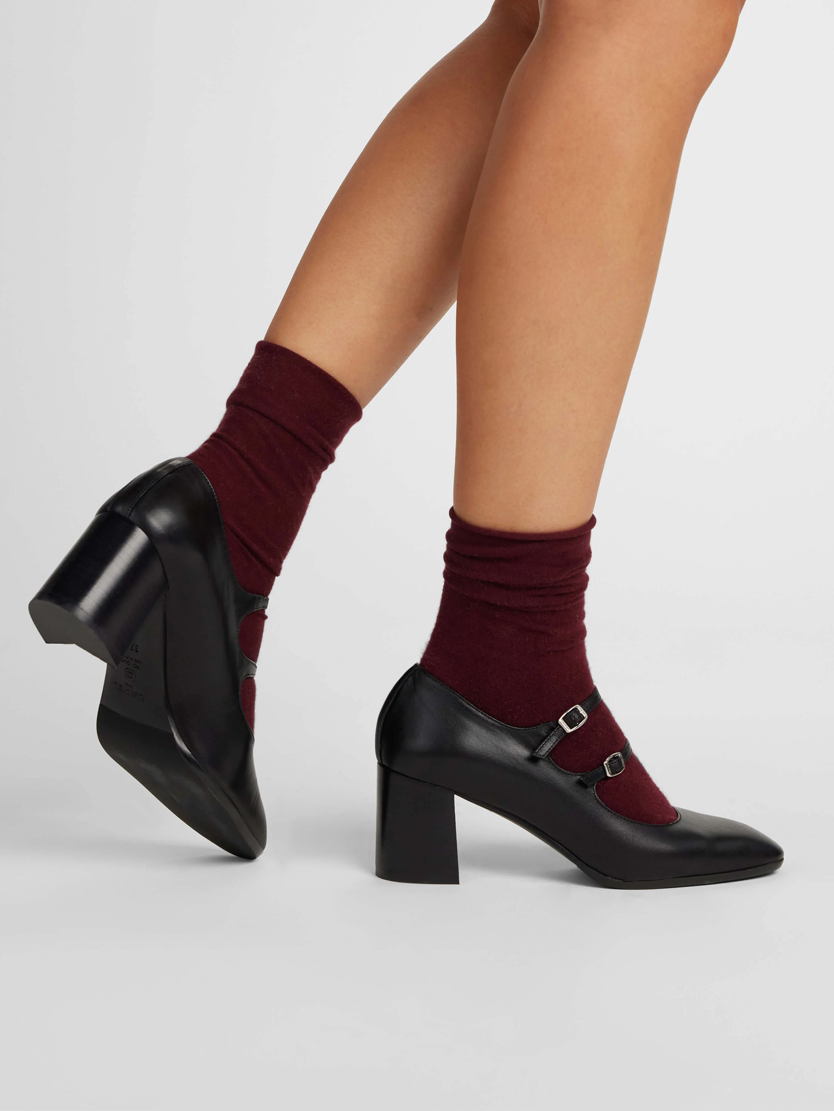 Alice - Escarpins babies cuir noir - Image 5