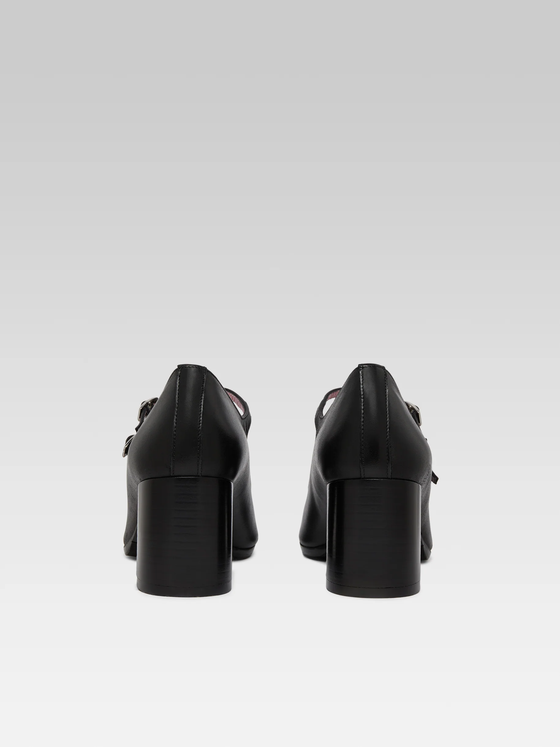 Alice - Escarpins babies cuir noir - Image 6