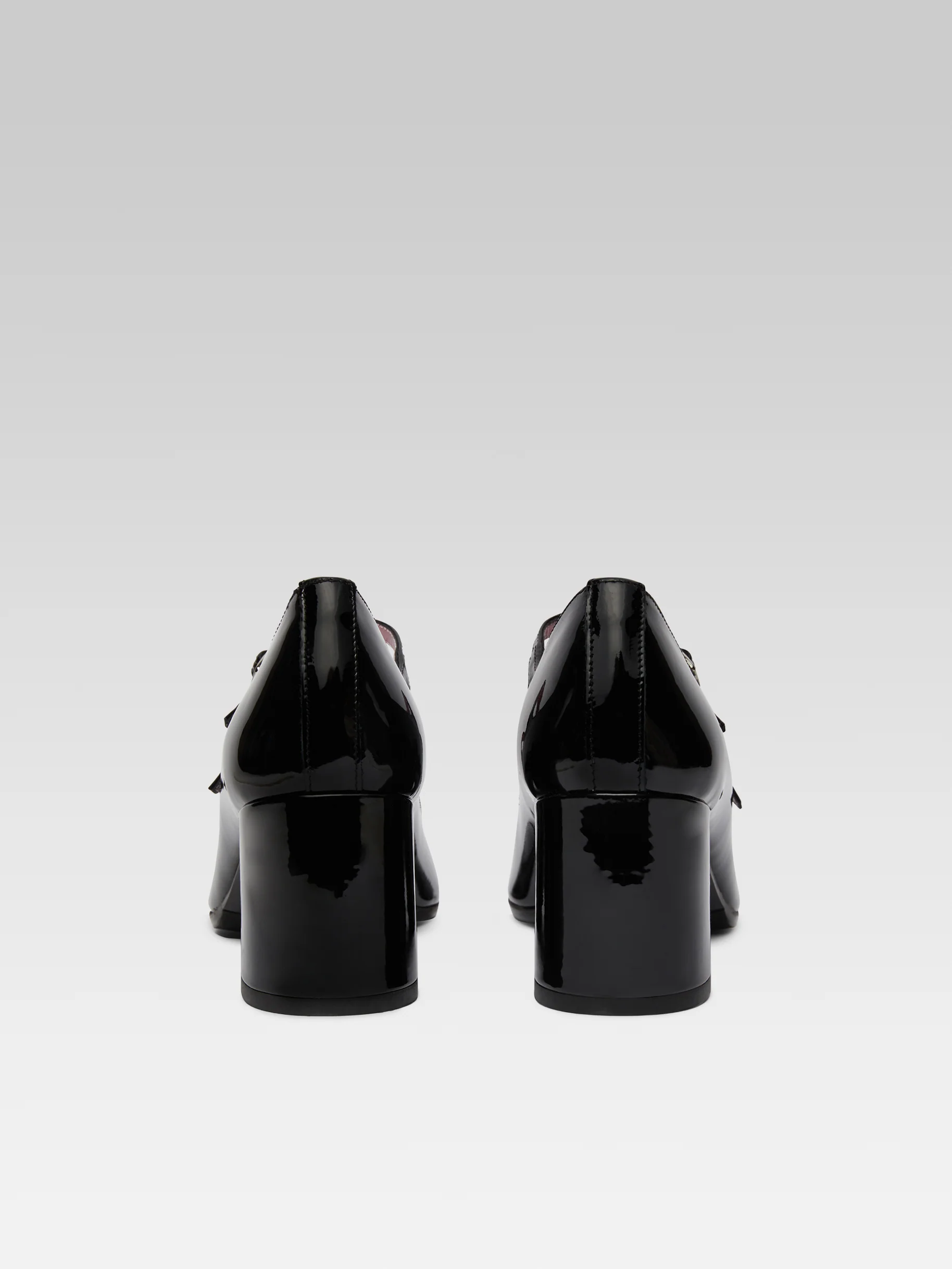 Alice - Escarpins babies cuir verni noir - Image 6