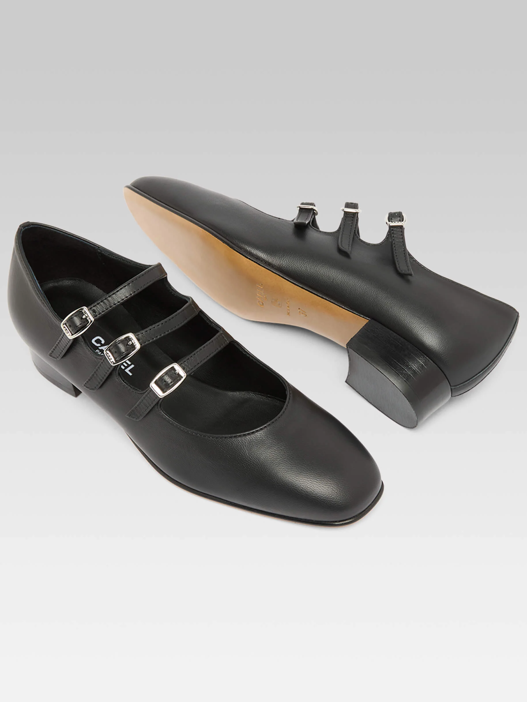 Ariana - Ballerines babies cuir noir - Image 5
