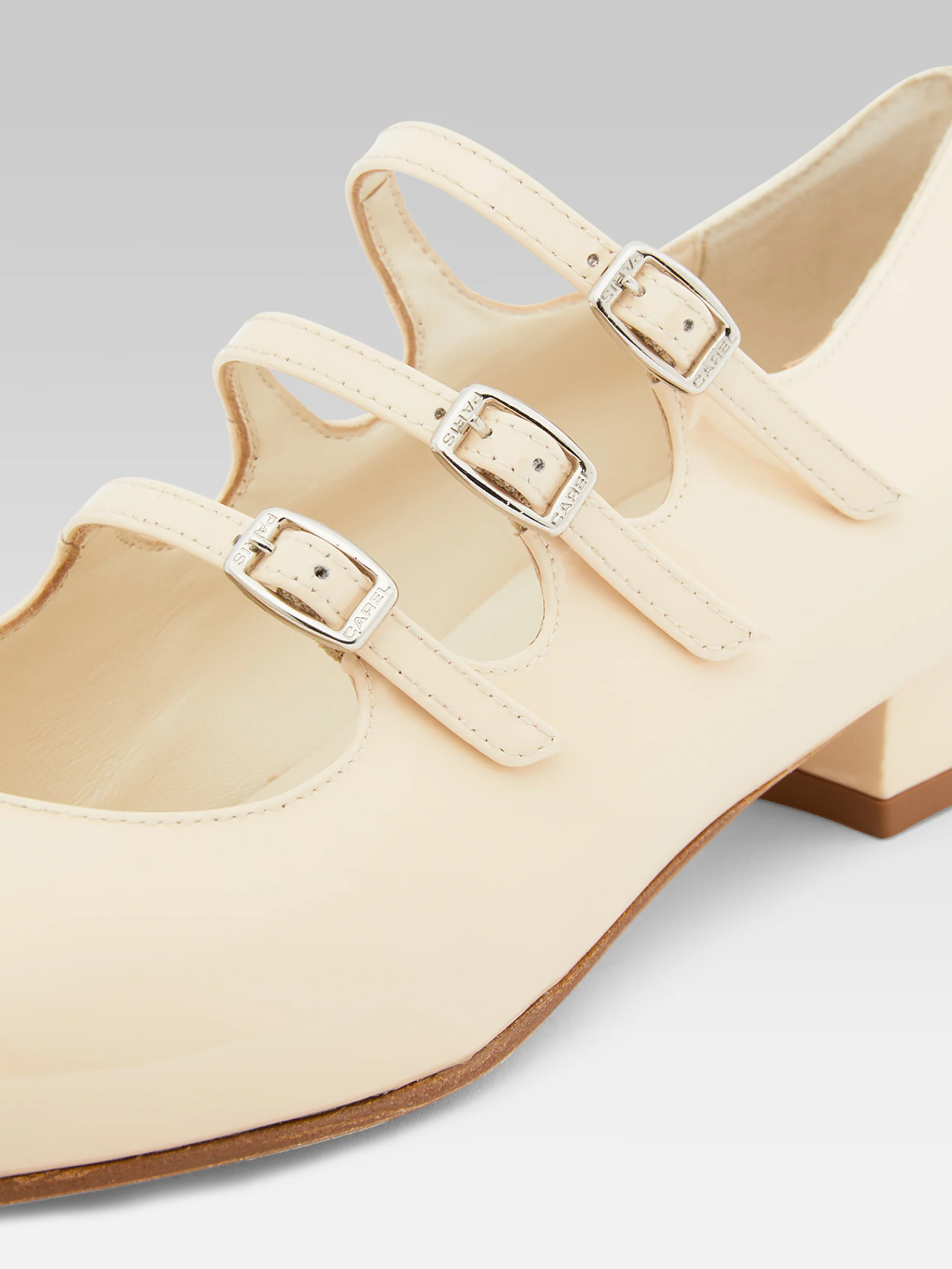 Ariana - Ballerines babies cuir verni nude - Image 4