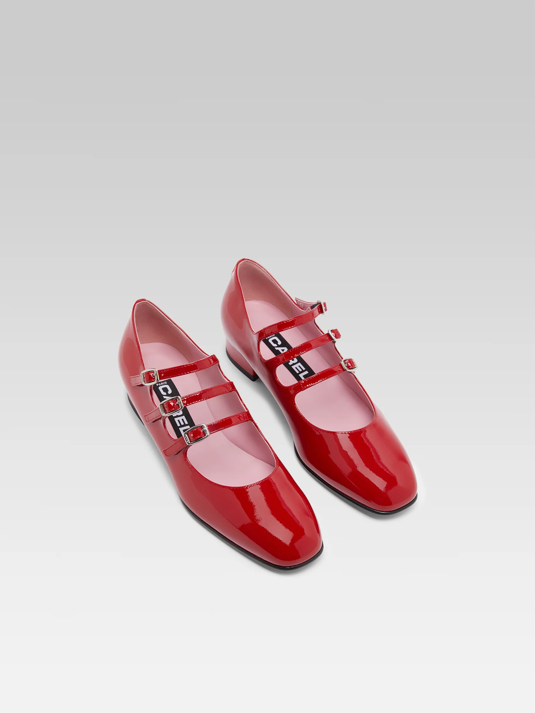 Ariana - Ballerines babies cuir verni rouge - Image 4