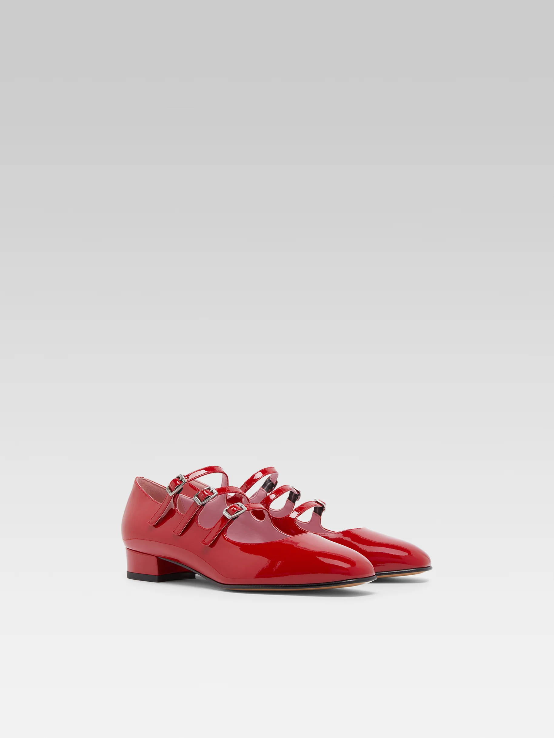 Ariana - Ballerines babies cuir verni rouge - Image 6