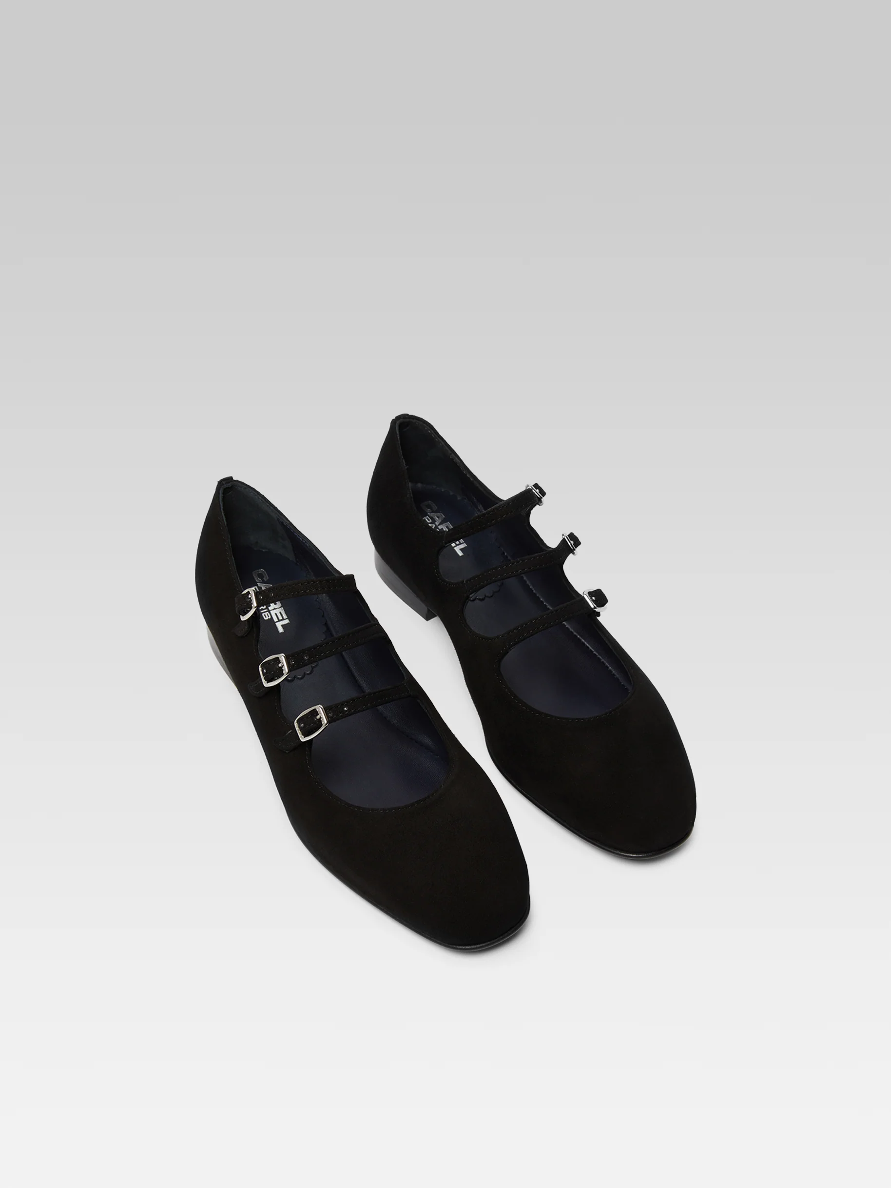 Ariana s - Ballerines babies cuir velours noir - Image 4