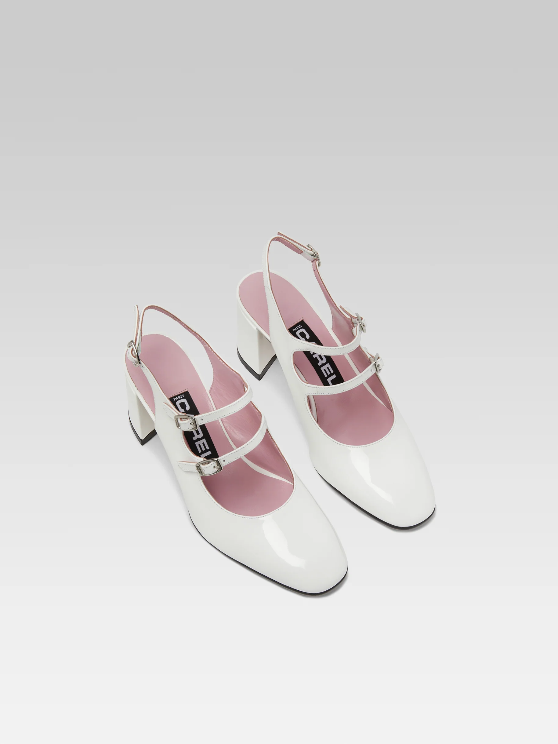 Banana - Babies slingback cuir verni blanc - Image 5
