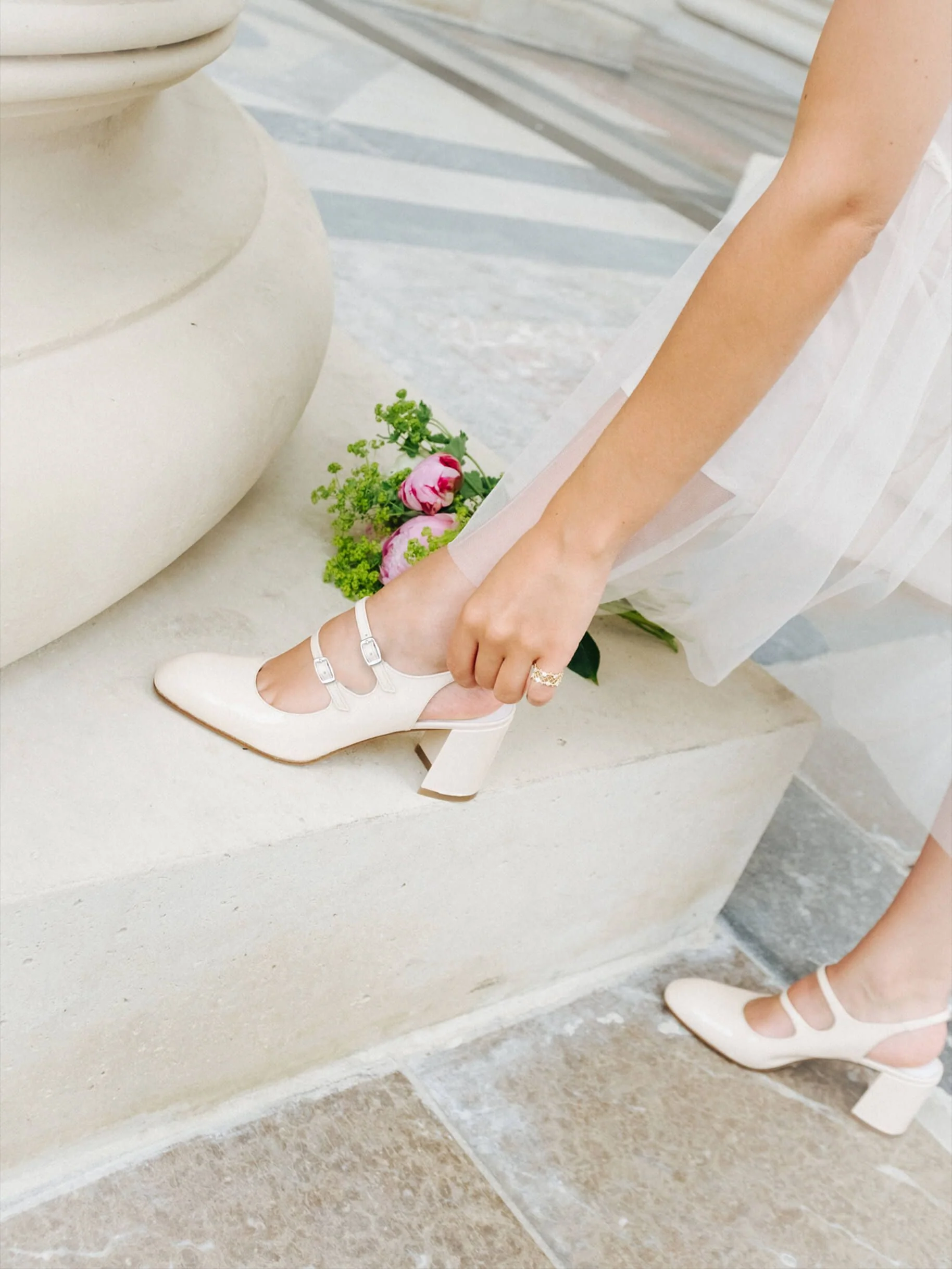 Banana - Babies slingback cuir verni nude - Image 3