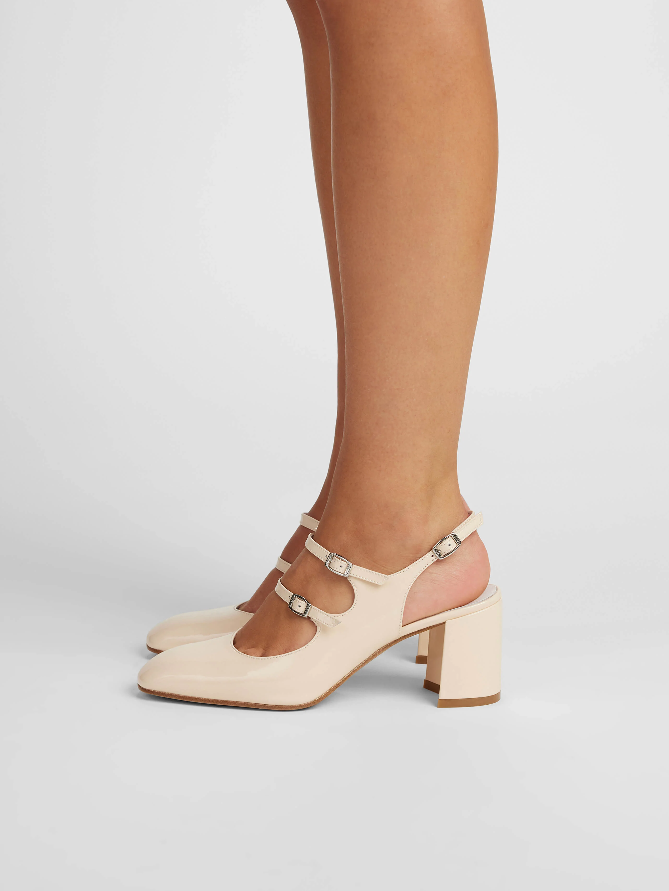 Banana - Babies slingback cuir verni nude - Image 6