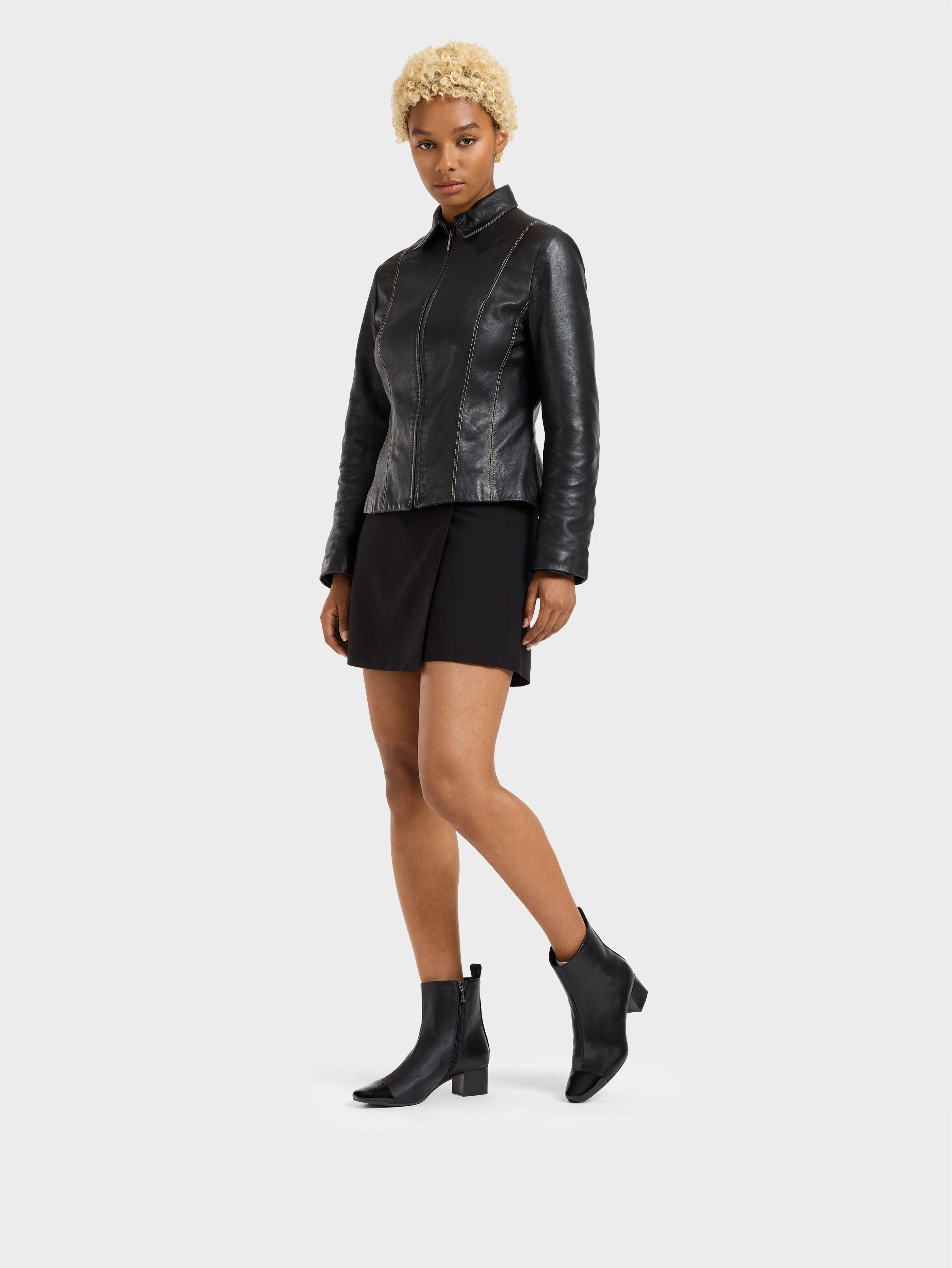 Estime - Bottines cuir et verni noir - Image 3