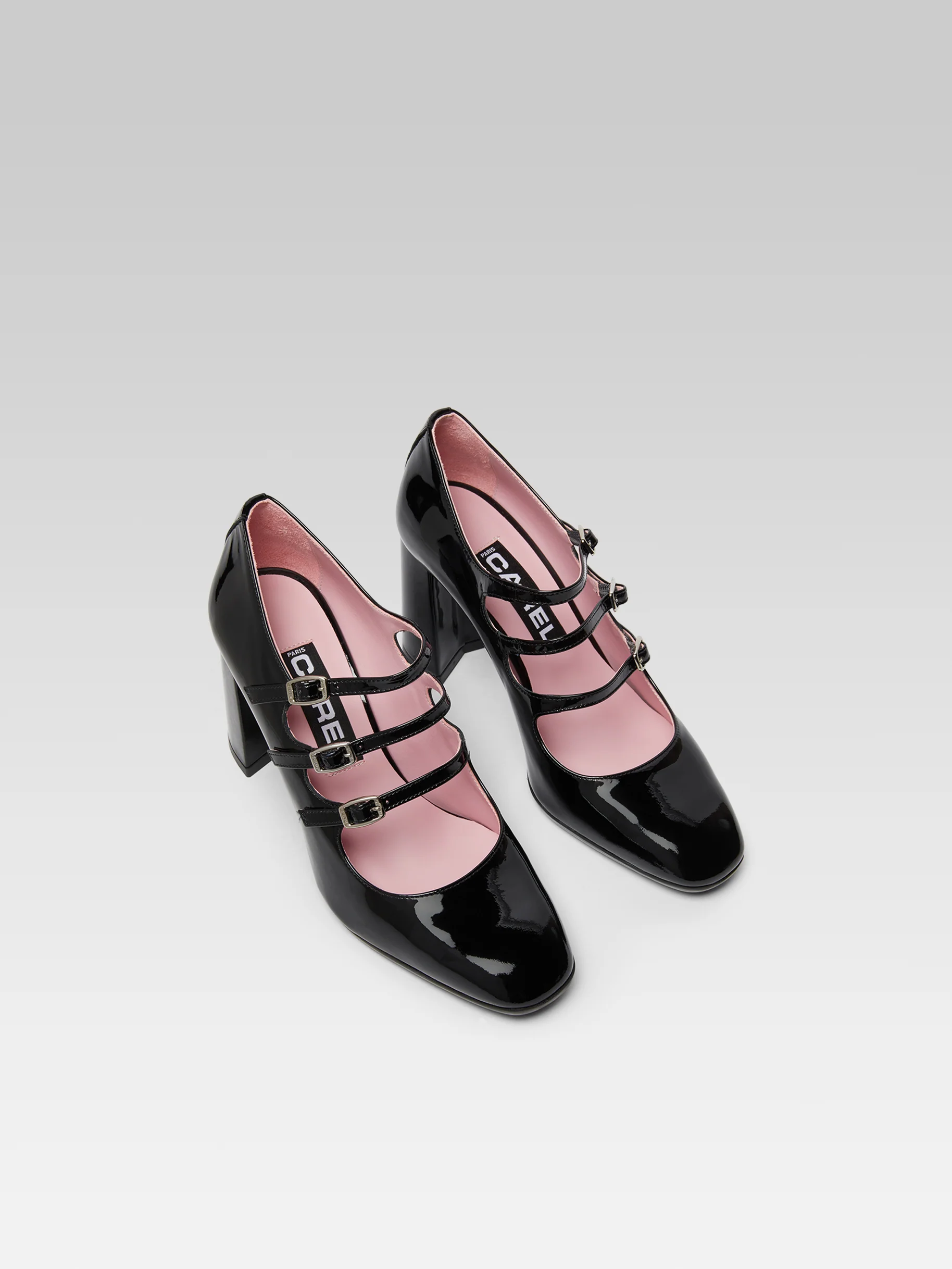 Keel - Escarpins babies cuir verni noir - Image 5