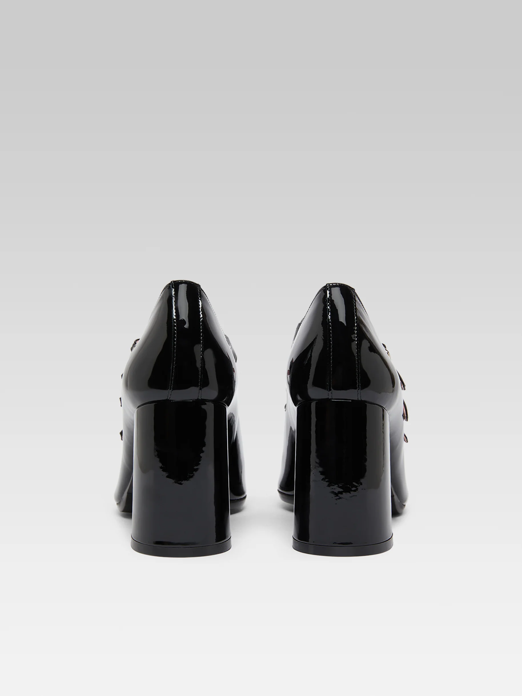 Keel - Escarpins babies cuir verni noir - Image 6