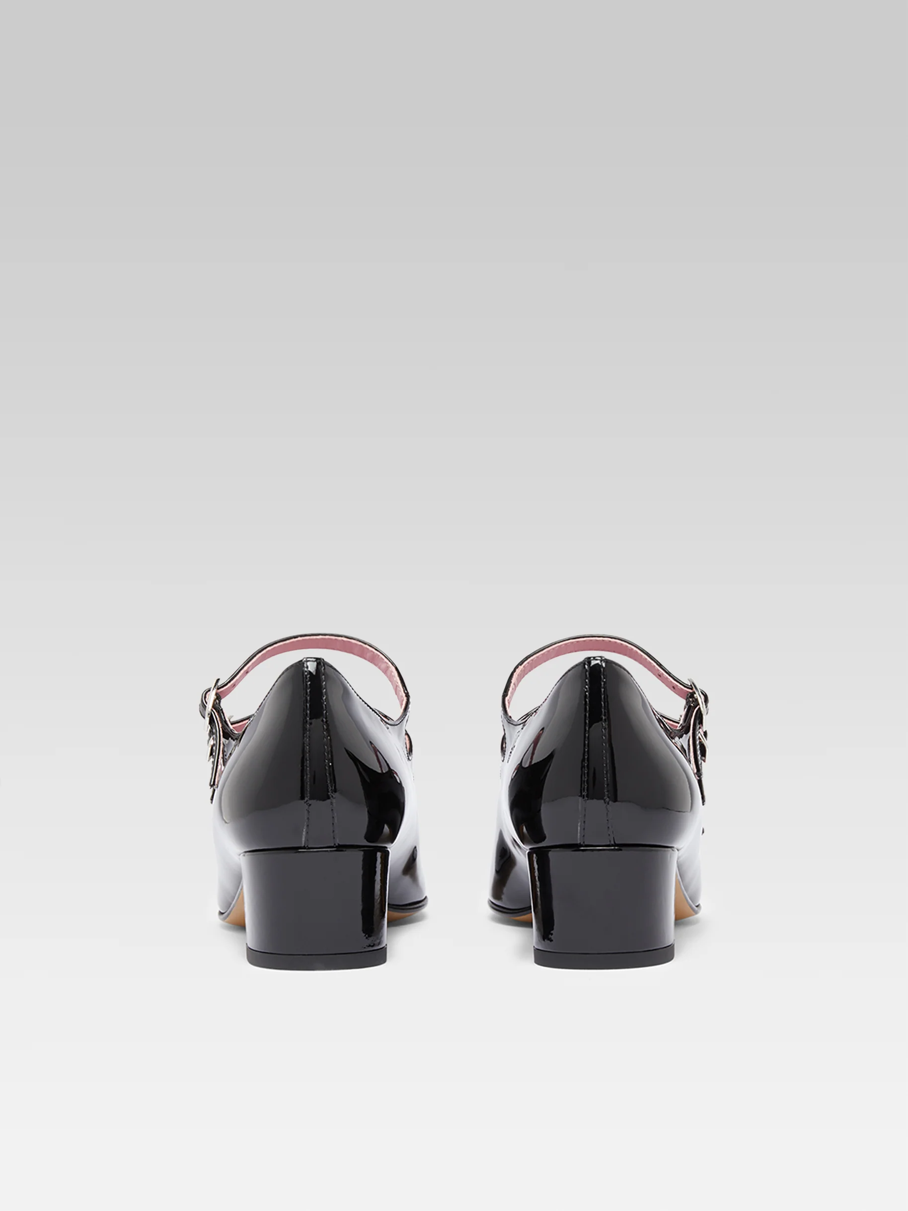 Kina - Escarpins babies cuir verni noir - Image 6