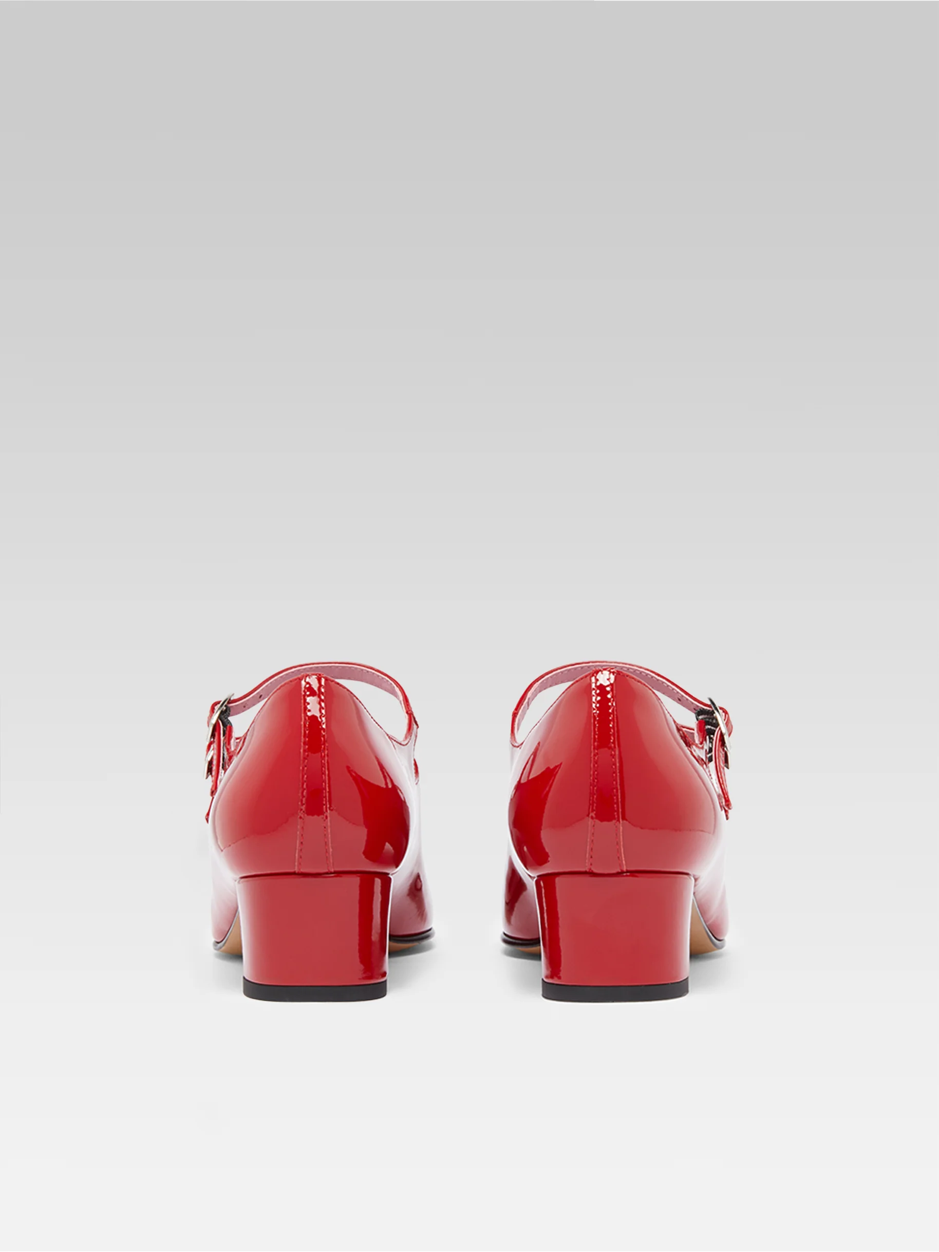 Kina - Escarpins babies cuir verni rouge - Image 9
