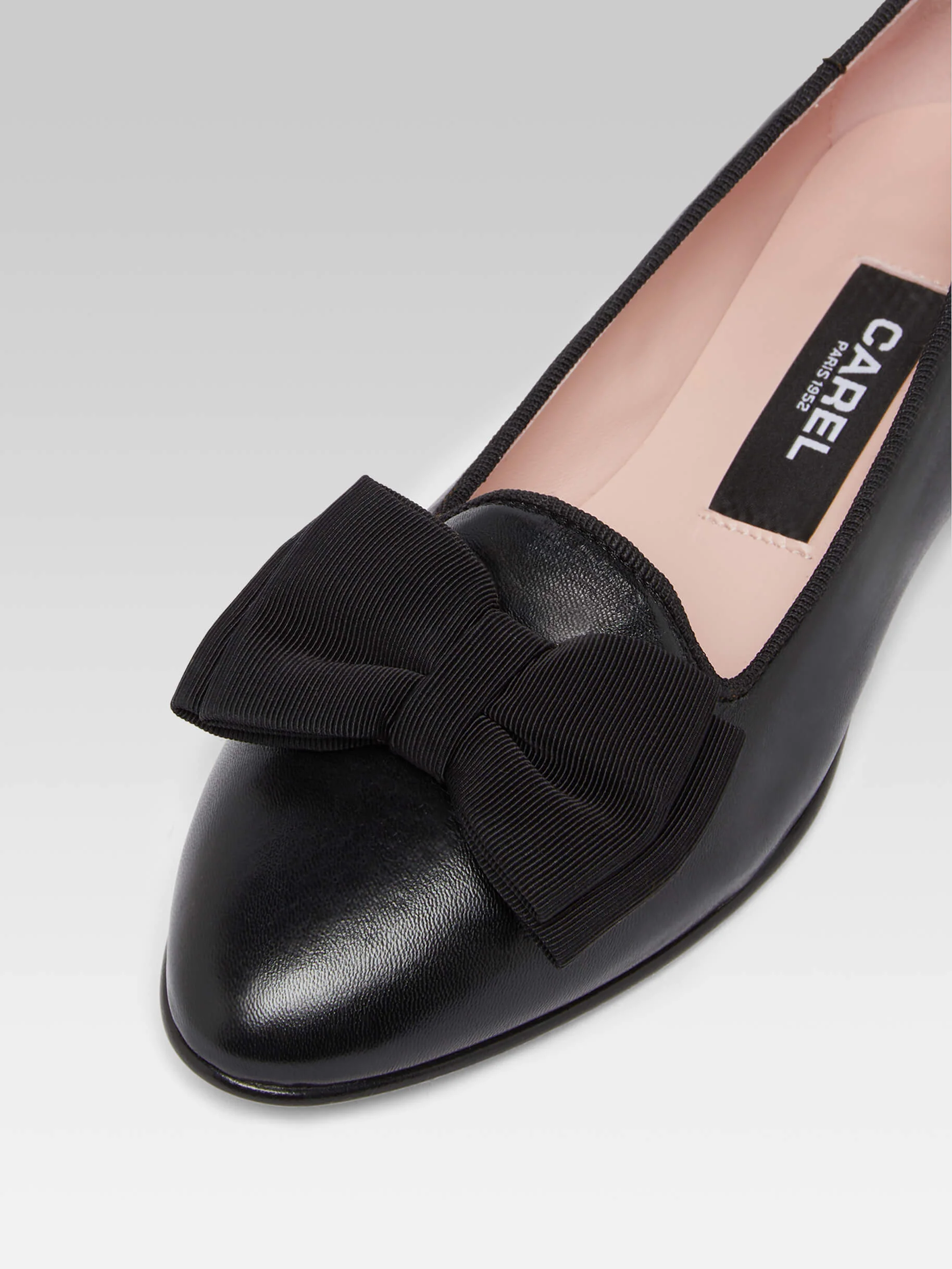 Marquis - Ballerines à noeud cuir noir - Image 4