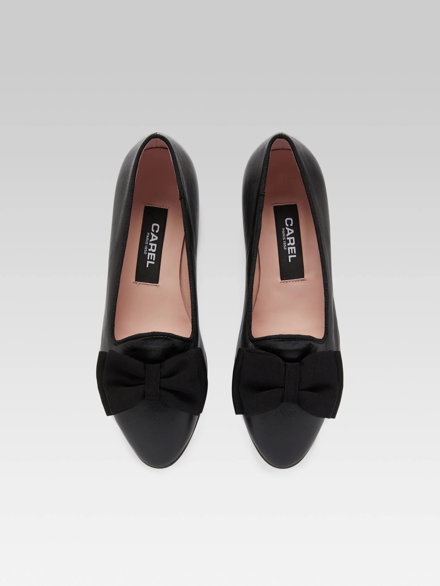 Marquis - Ballerines à noeud cuir noir - Image 5