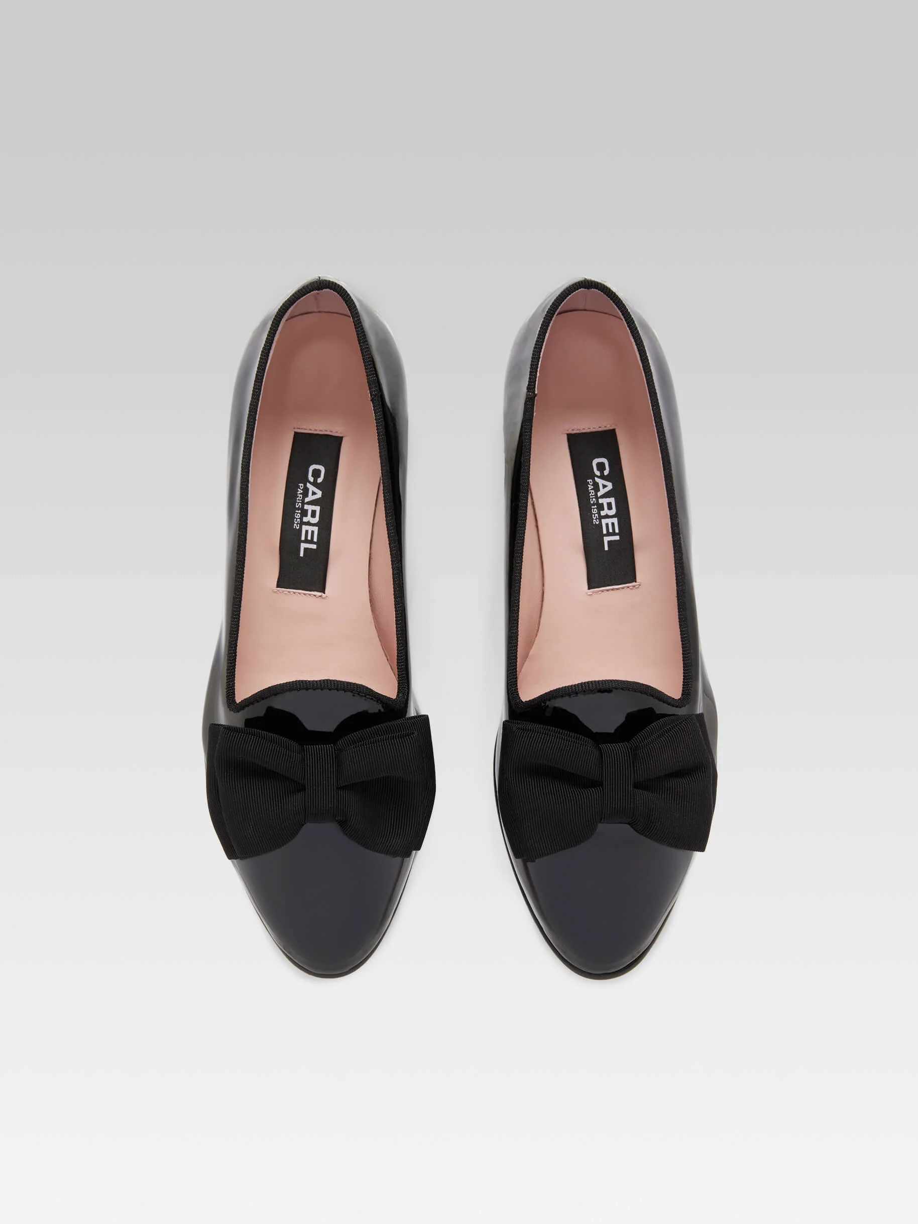 Marquis - Ballerines à noeud cuir verni noir - Image 5