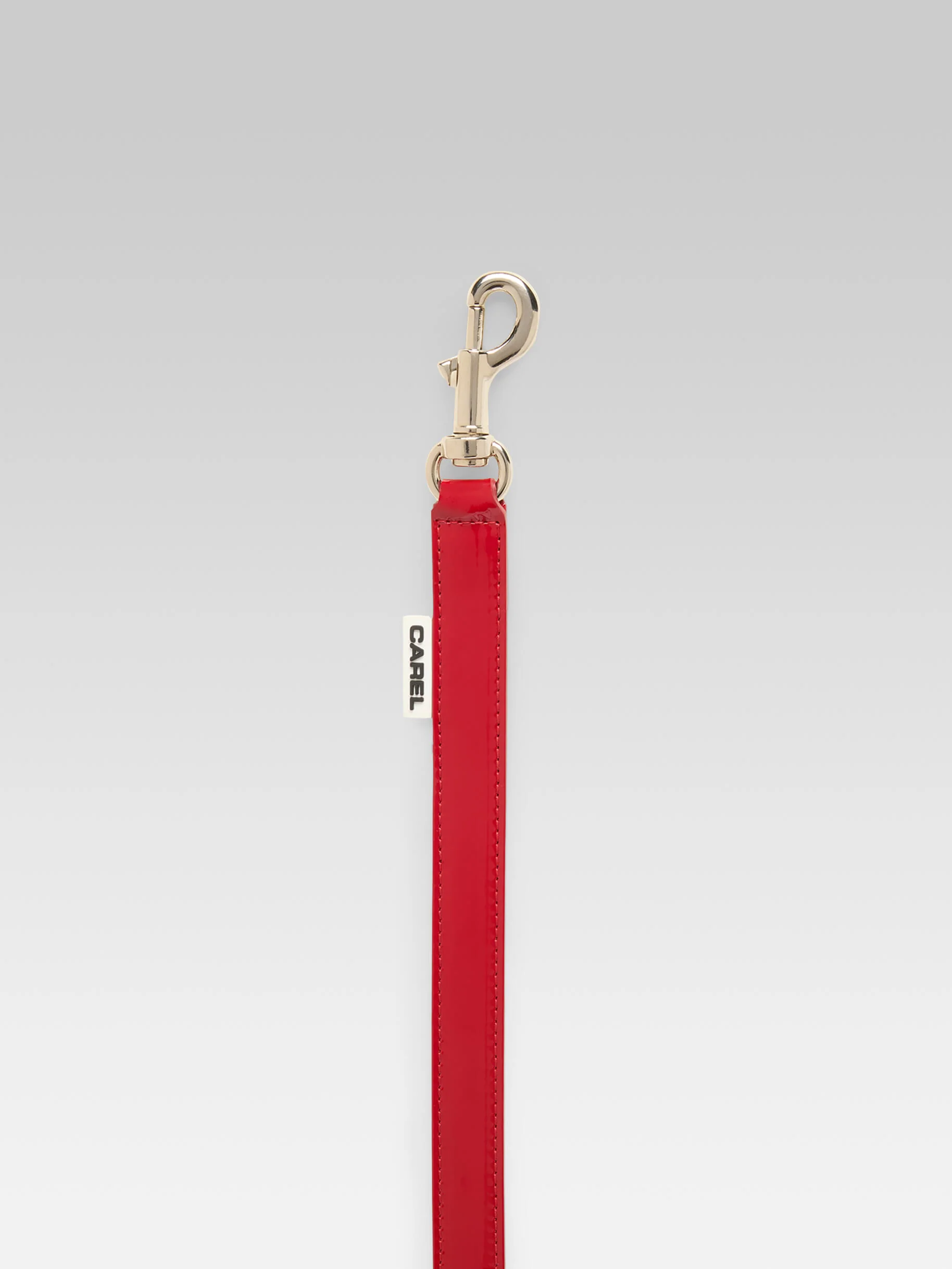 Milou - Laisse pour chien en cuir verni rouge - Image 4
