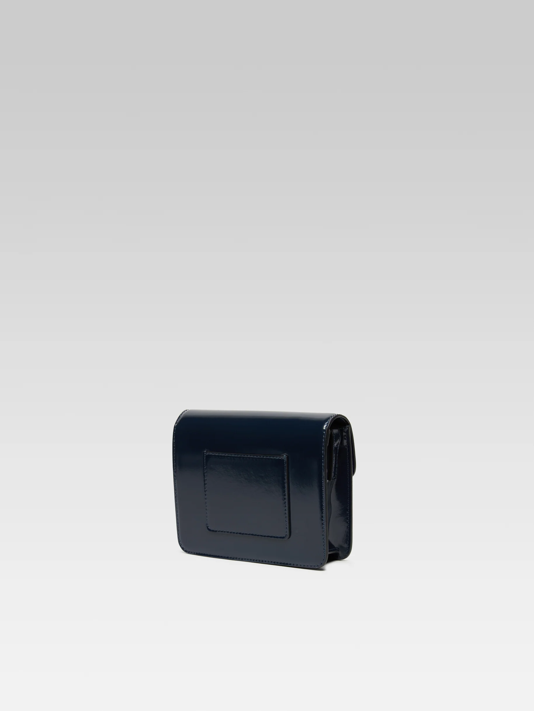 Mini Sorbonne - Sac cuir glacé bleu marine - Image 3