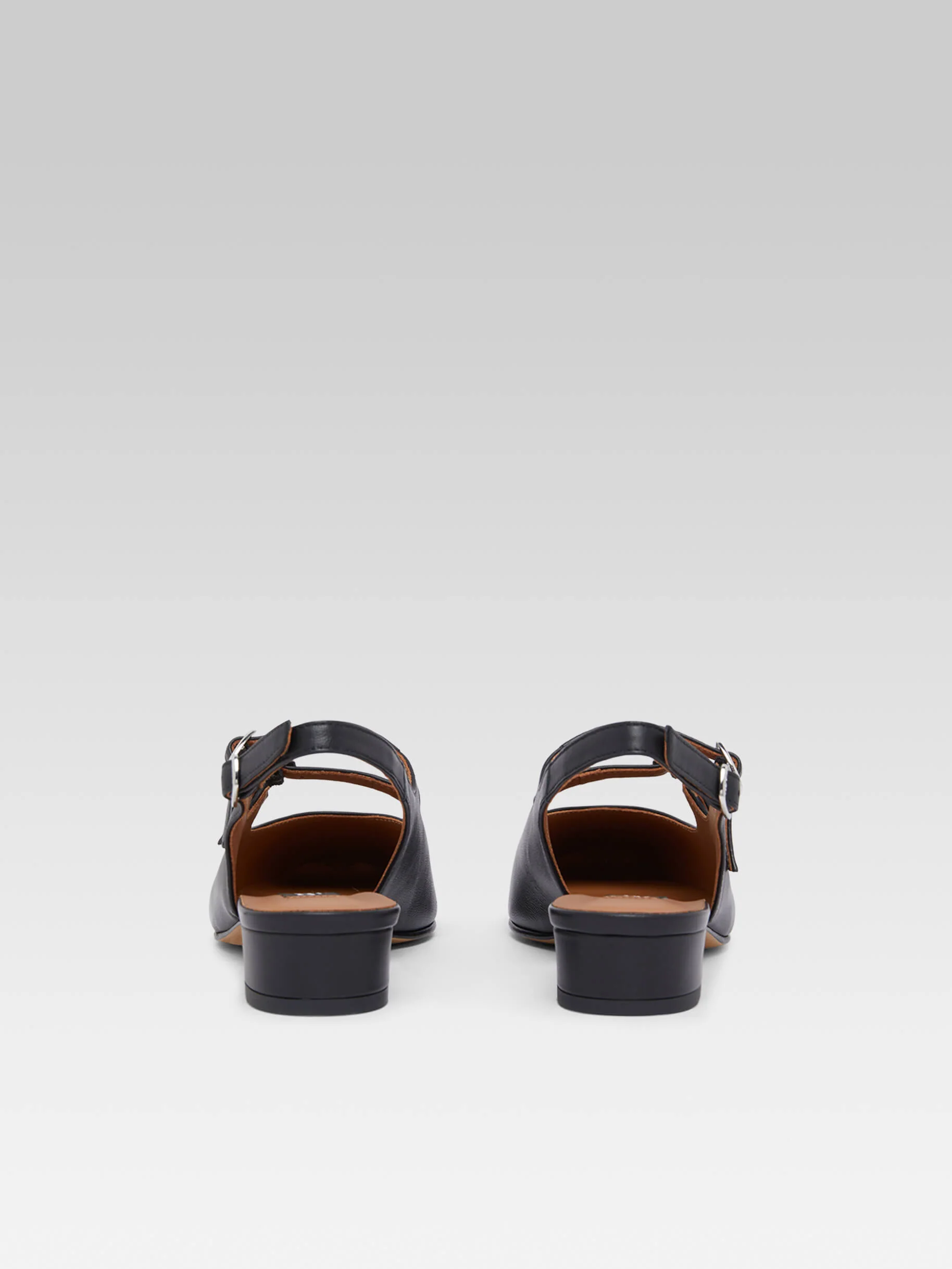 Peche - Babies slingback cuir noir - Image 5