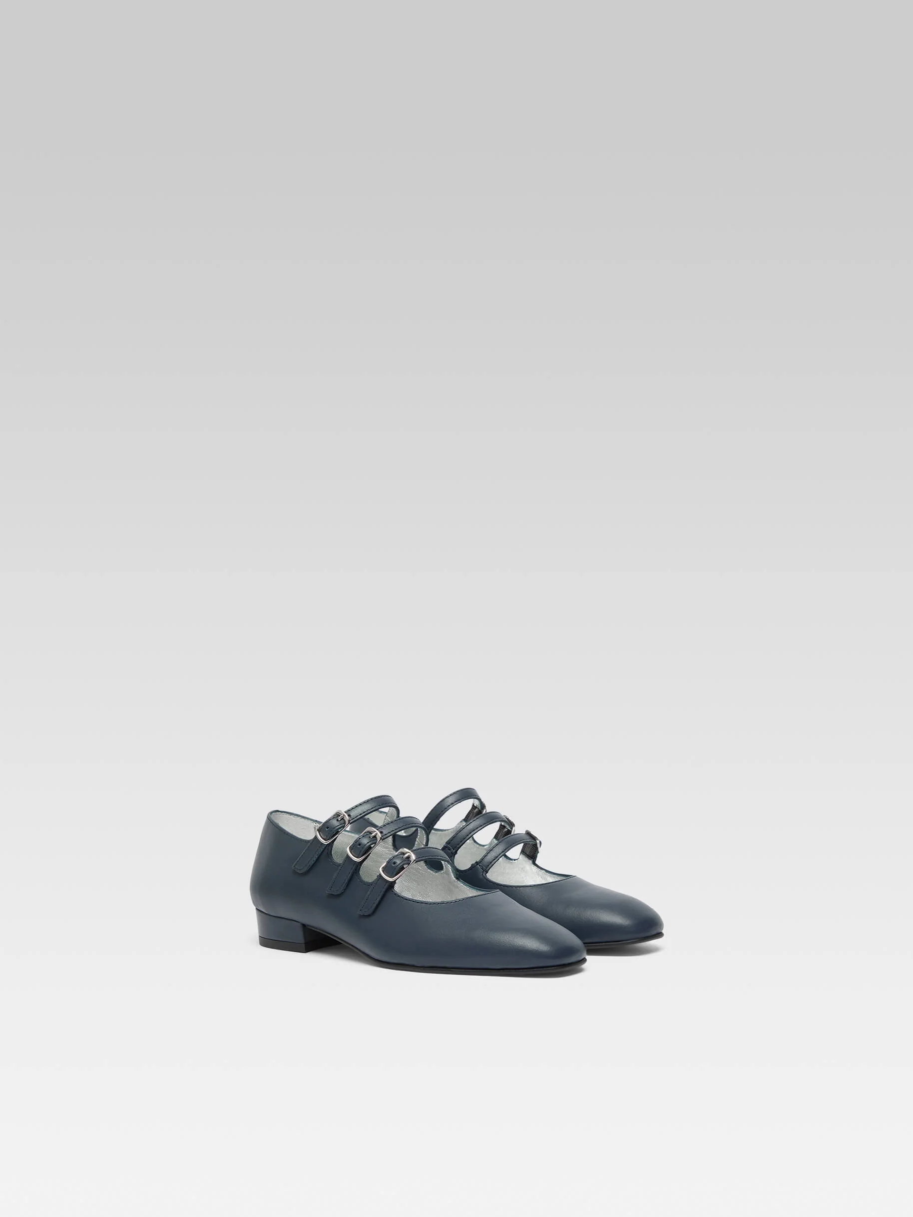 Petite Kina - Babies cuir bleu marine - Image 4