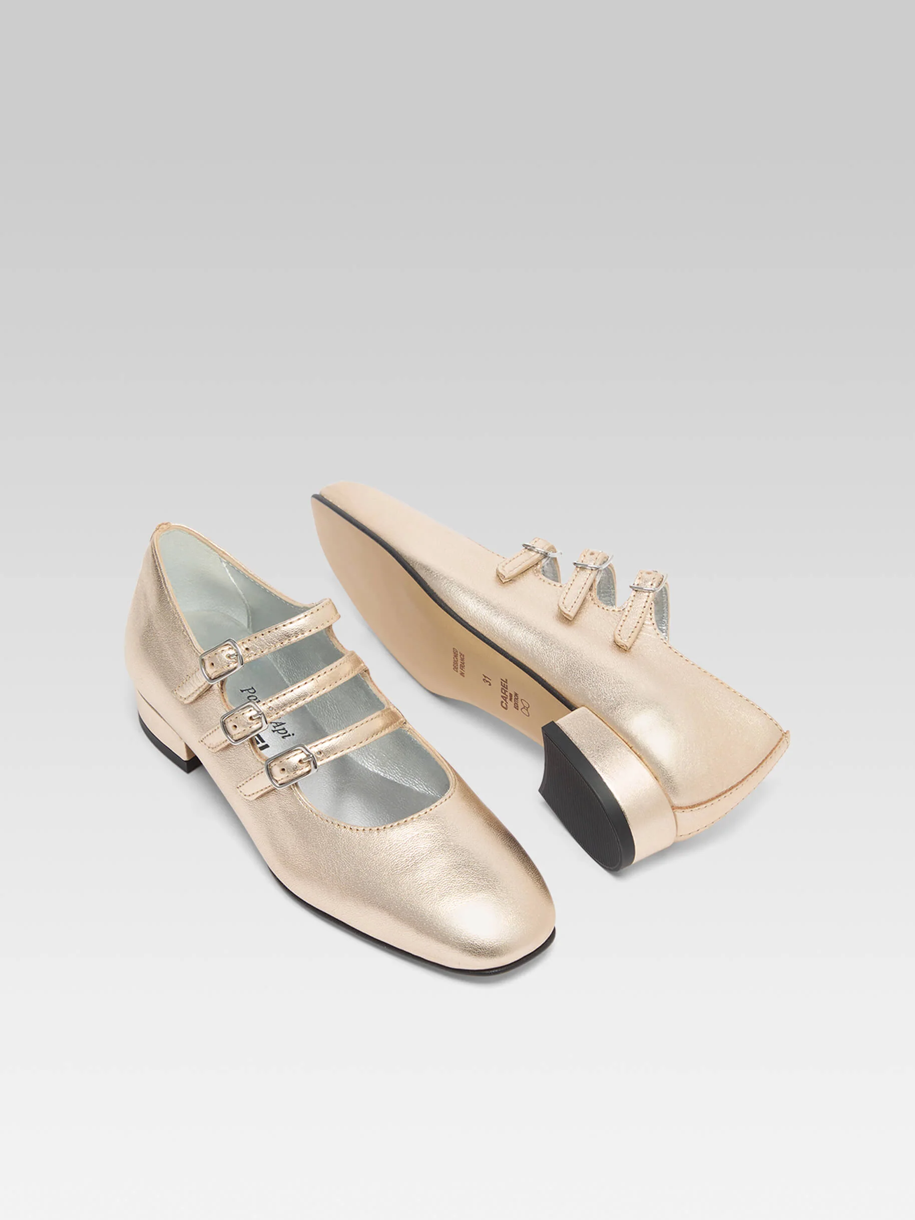 Petite Kina - Babies cuir laminé platine - Image 6