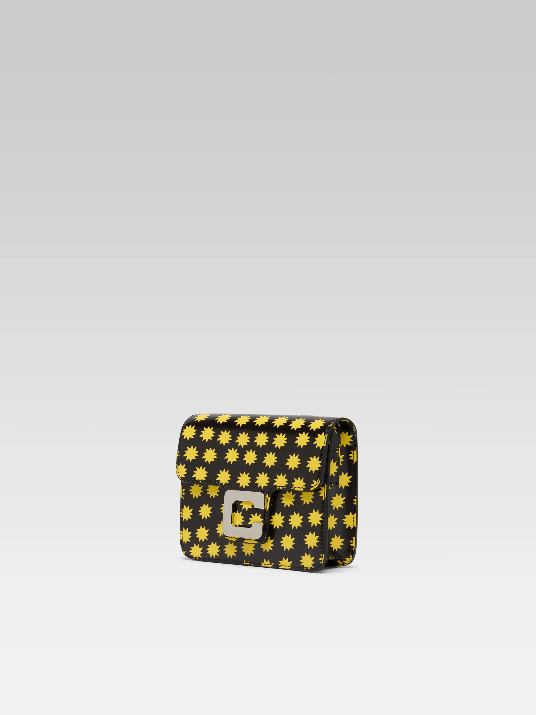 Star M - Sac cuir noir et étoiles jaunes - Image 4