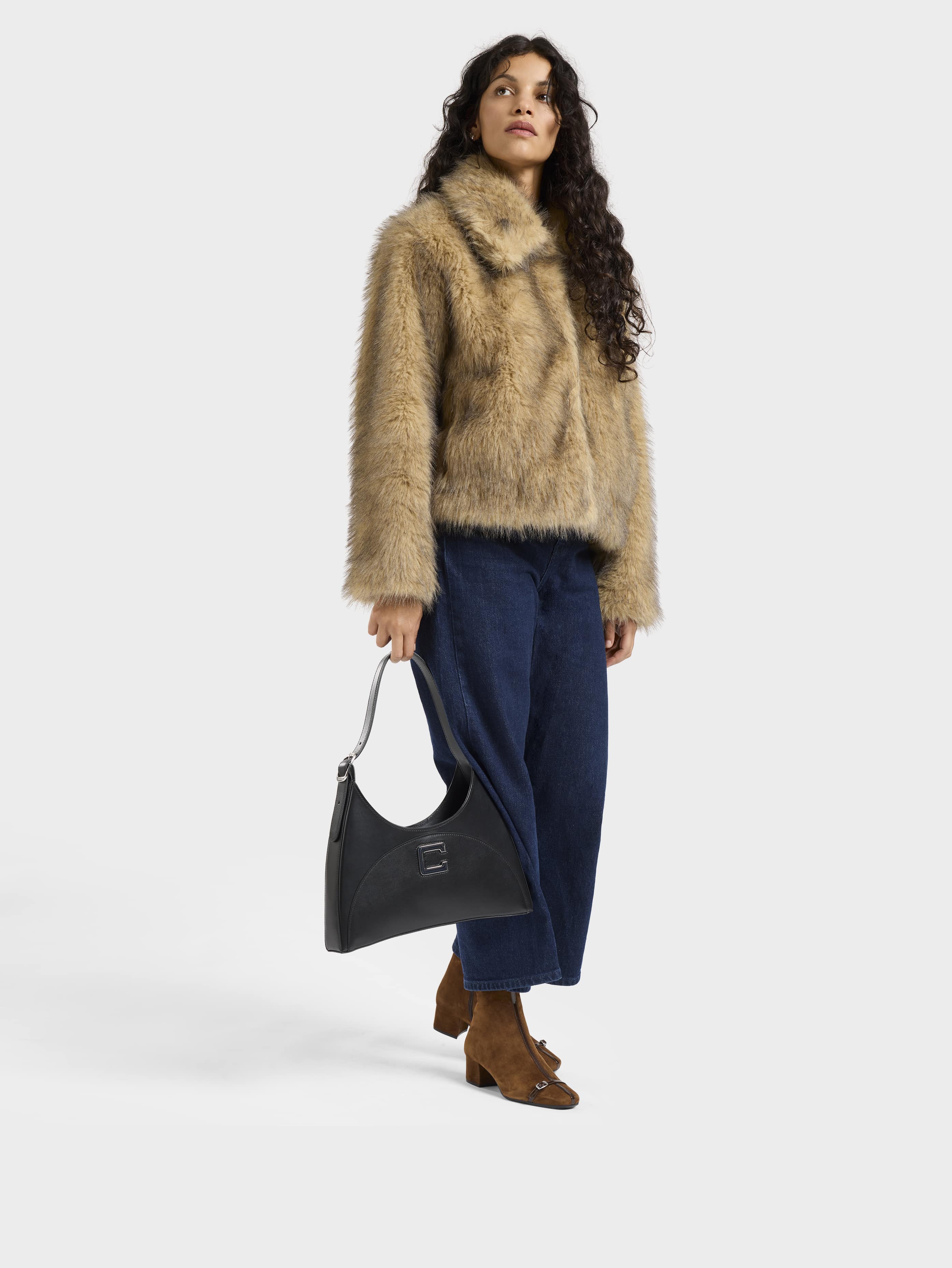 Start - Bottines cuir velours marron avec brides cuir vernies - Image 3
